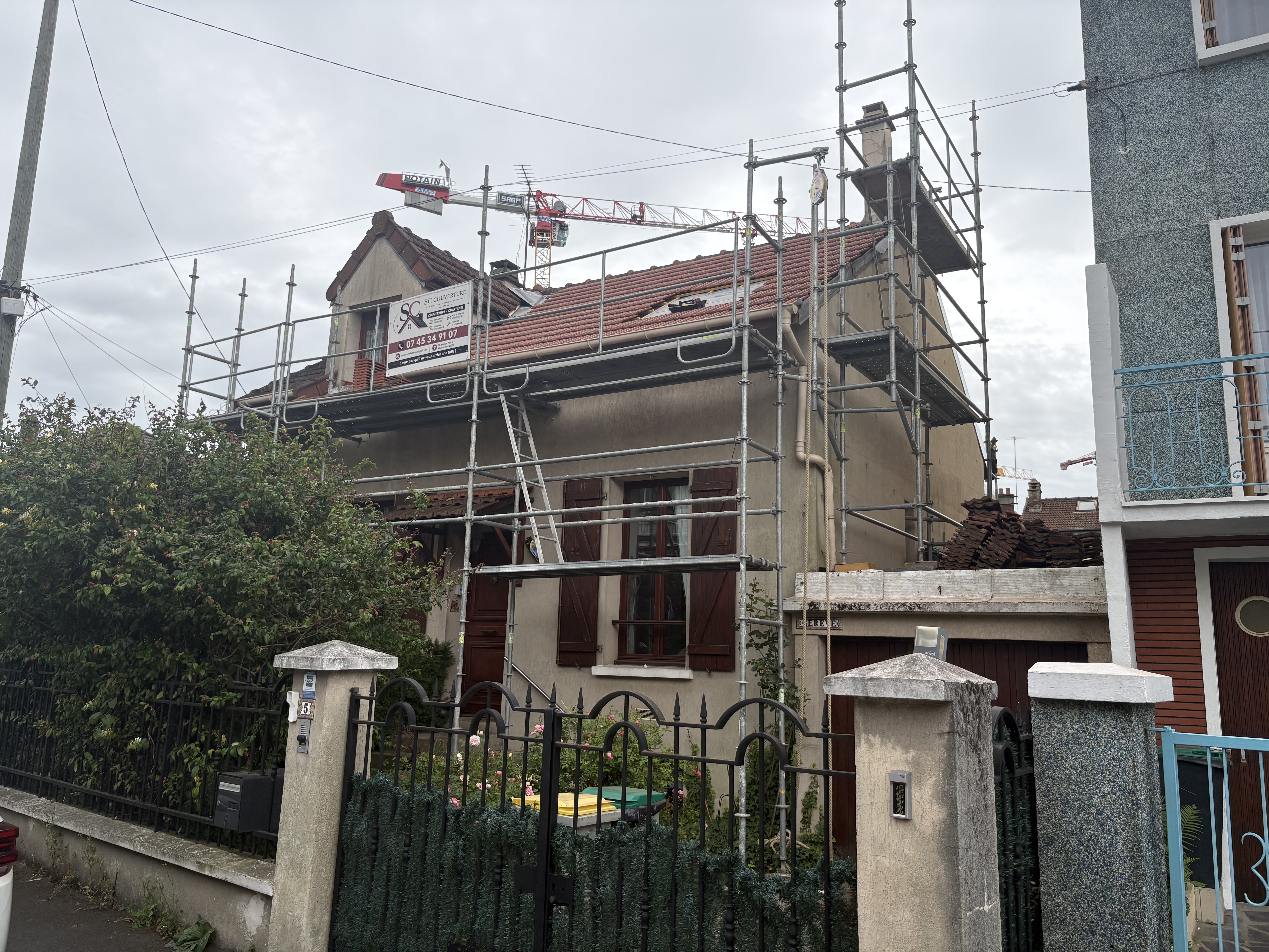 Rénovation de toiture et changement de Velux